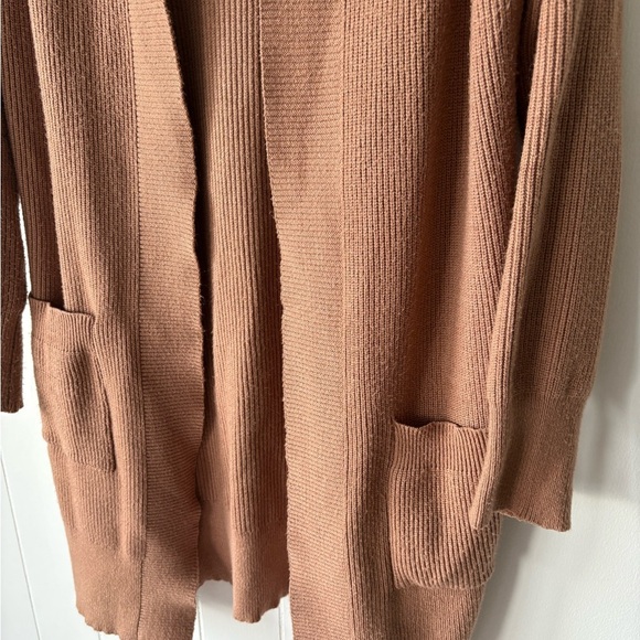 Belle by Belldini Brown Knit Cardigan with Hood | Large - Picture 4 of 5